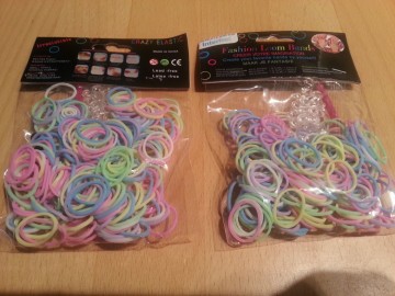 Loom bands pastel neon assorti