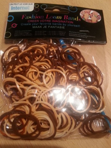 Loom Bands camouflage donkerbruin/lichtbruin