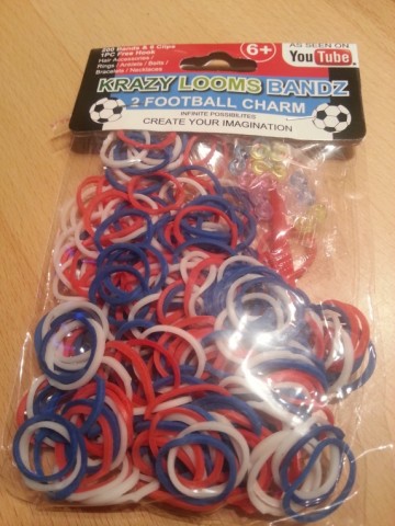 Loom Bands uni rood/wit/blauw