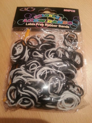 Loom Bands zwart/wit