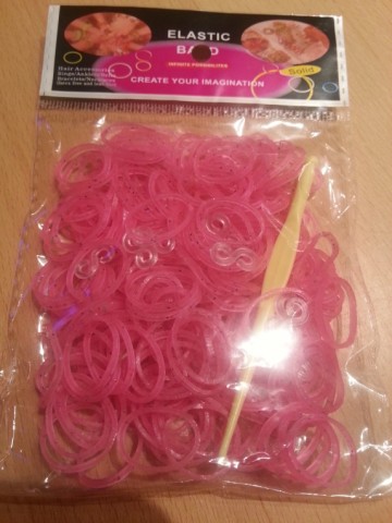Loom Bands Glow in the Dark neon roze