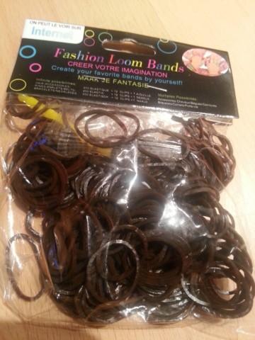Loom Bands uni super donkerbruin
