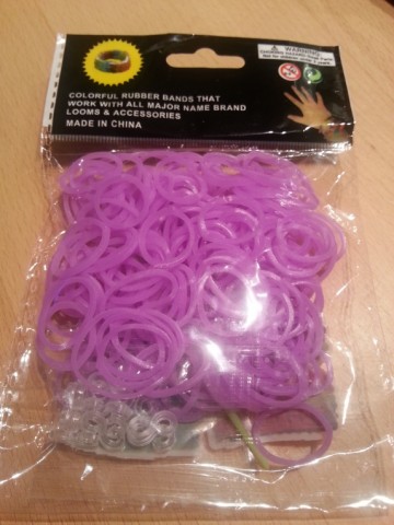 Loom Bands uni lichtpaars