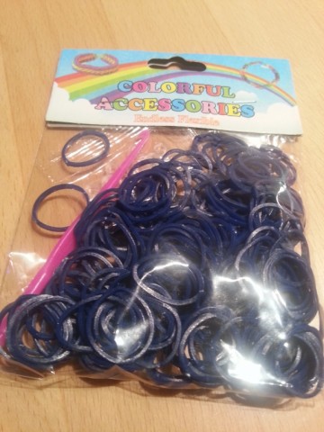 Loom Bands uni donkerblauw