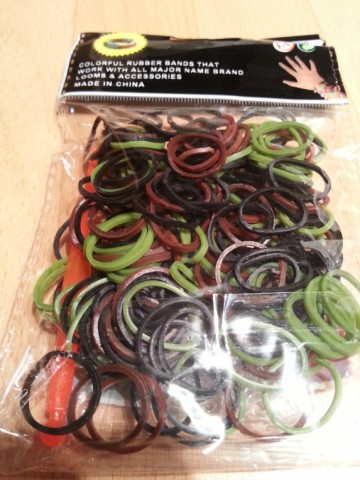 Loom Bands Camouflage groen/bruin/zwart